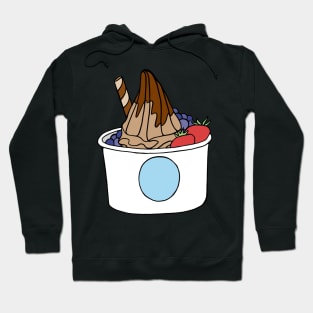 Frozen Yogurt Cup Chocolate and Fruit Hoodie